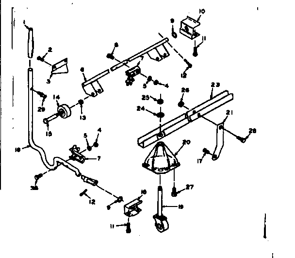 Kenmore 1106733407 caster assembly diagram