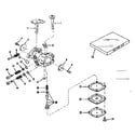Craftsman 143122222 carburetor no. 630875 (power products) diagram