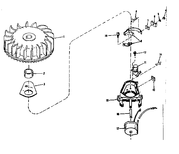 Craftsman 14375250 magneto (wico fw-2617) diagram