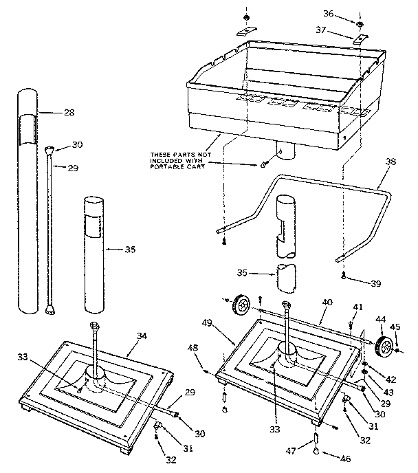 Kenmore 25822150 post assemblies diagram