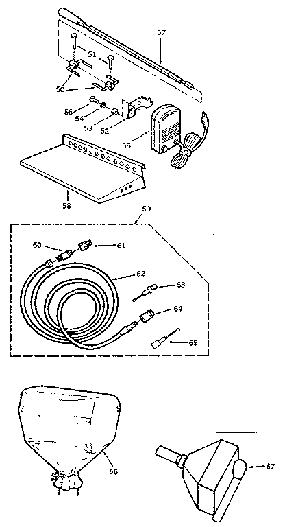 Kenmore 25822150 optional accessories diagram
