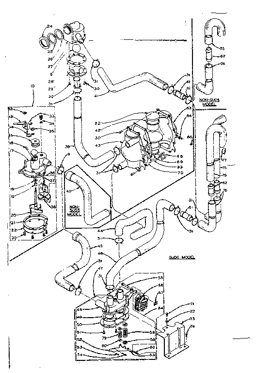 Kenmore 1106205852 water system diagram