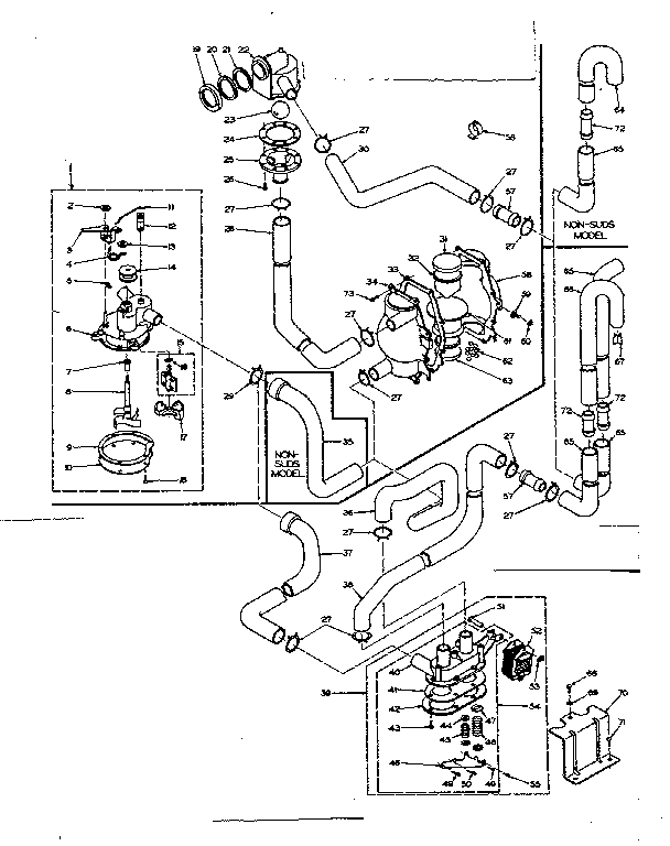 Kenmore 1106204807 water system diagram