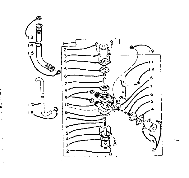 Kenmore 1106005300 mixing valve assembly diagram