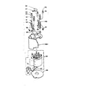 Kenmore 1106005303 motor and attaching parts diagram
