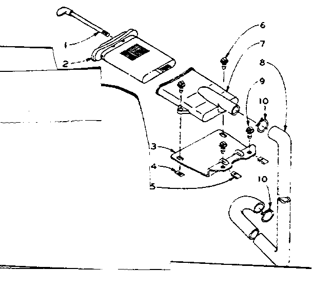 Kenmore 1106105350 filter assembly diagram