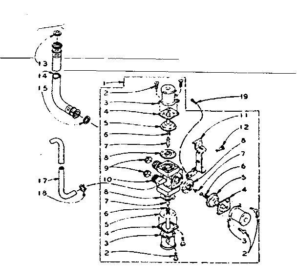 Kenmore 1106105350 mixing valve assembly diagram