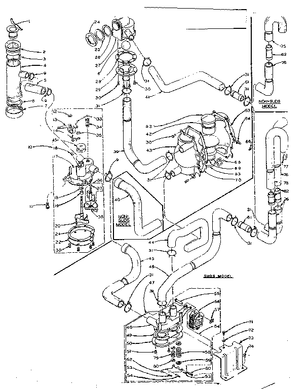 Kenmore 1106104810 water system diagram
