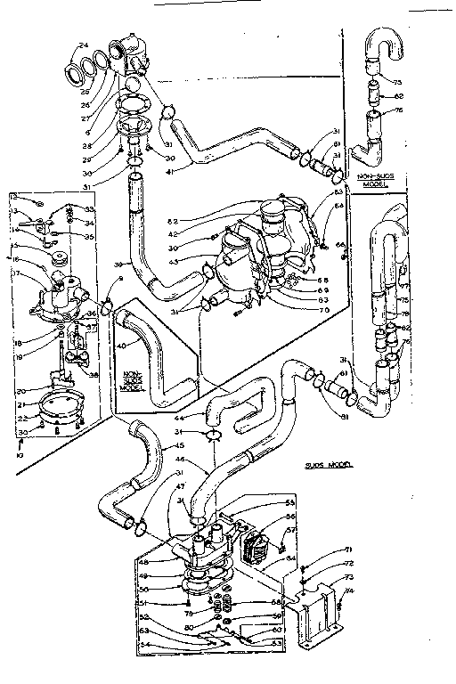 Kenmore 1106205850 water system diagram