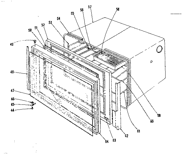 Kenmore 1019026640 oven section diagram