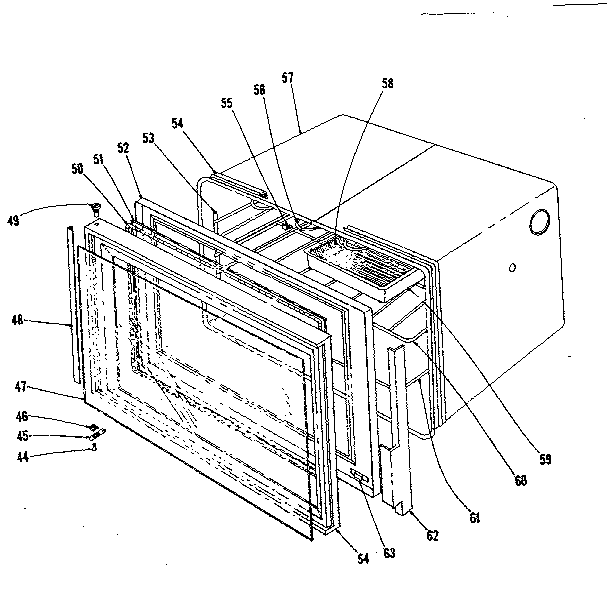 Kenmore 1019026641 oven section diagram