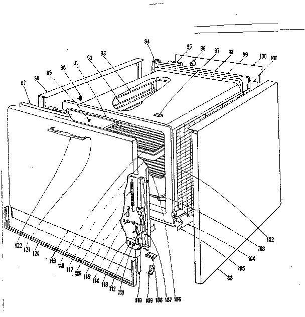 Kenmore 1019036400 lower oven section diagram
