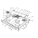 Kenmore 1019036500 cook top section diagram