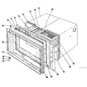 Kenmore 1019036541 upper oven section diagram