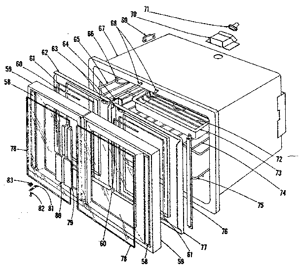 Kenmore 1019126641 oven section diagram