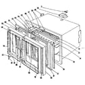 Kenmore 1019126641 oven section diagram