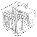 Kenmore 1019136450 oven section diagram