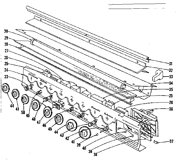 Kenmore 1019136441 control panel diagram