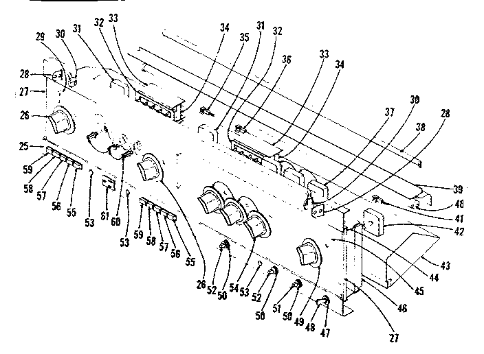 Kenmore 1019136660 control panel section diagram