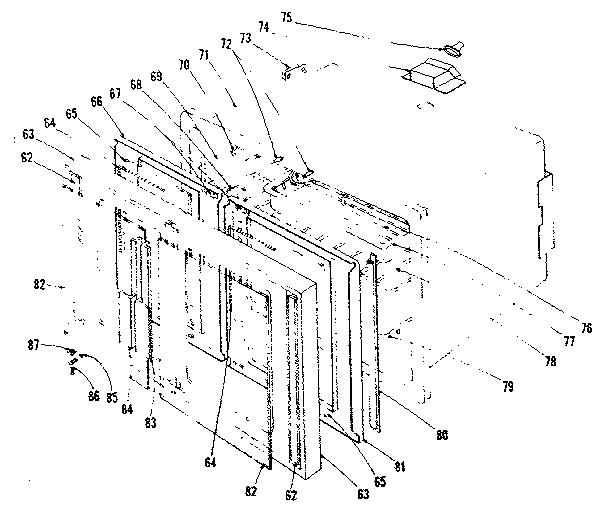 Kenmore 1019136660 upper oven section diagram