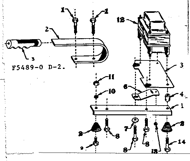 Craftsman 5805489-0 handle diagram
