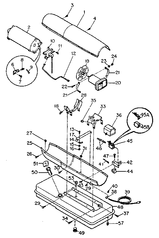 Kenmore 583406130 functional replacement parts diagram