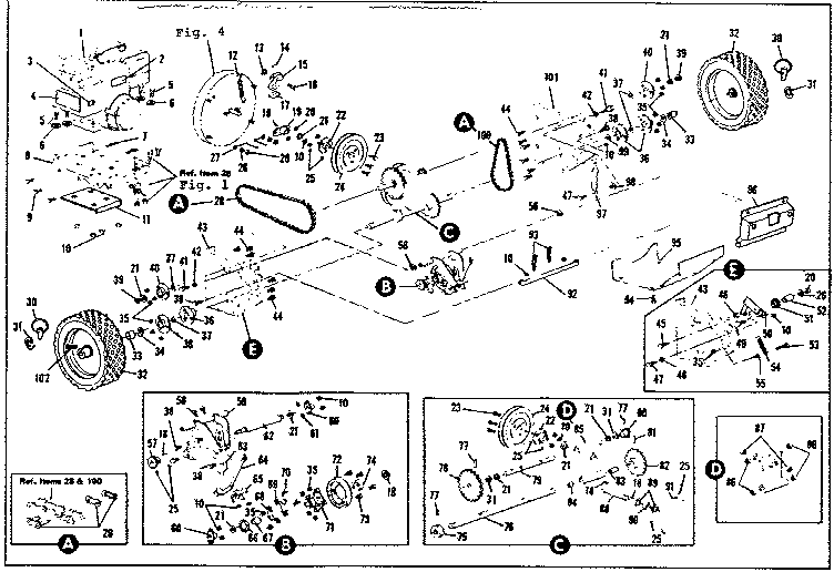 Craftsman 5361-1700 base assembly diagram