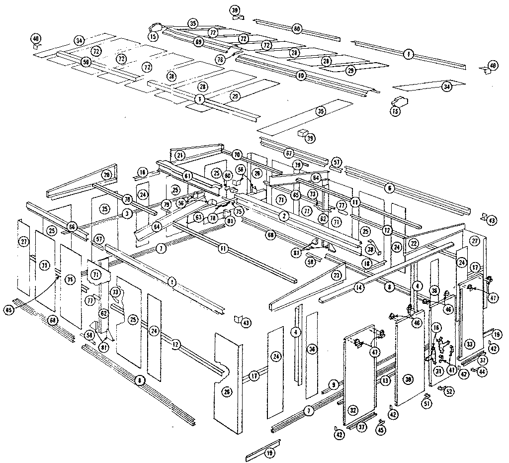 Sears 69660424 replacement parts diagram