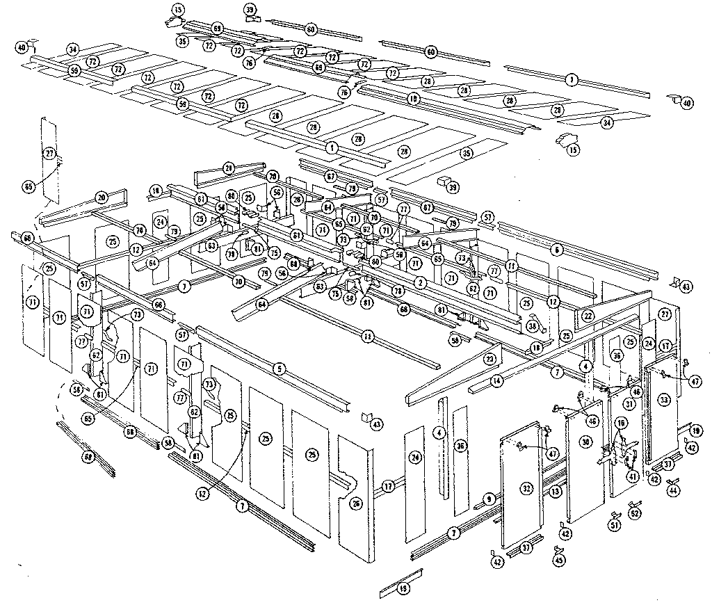 Sears 69660427 replacement parts diagram