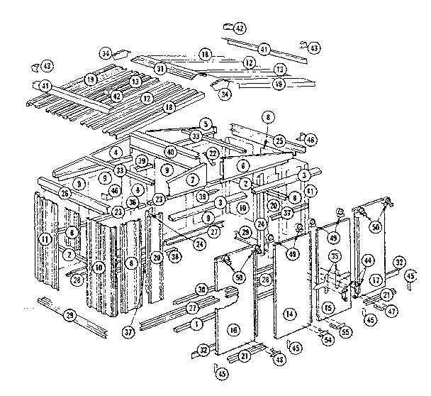 Sears 69660429 replacement parts diagram