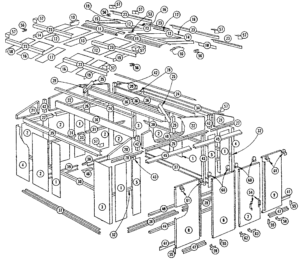 Sears 69660451 replacement parts diagram