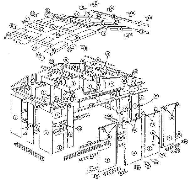 Sears 69660459 replacement parts diagram