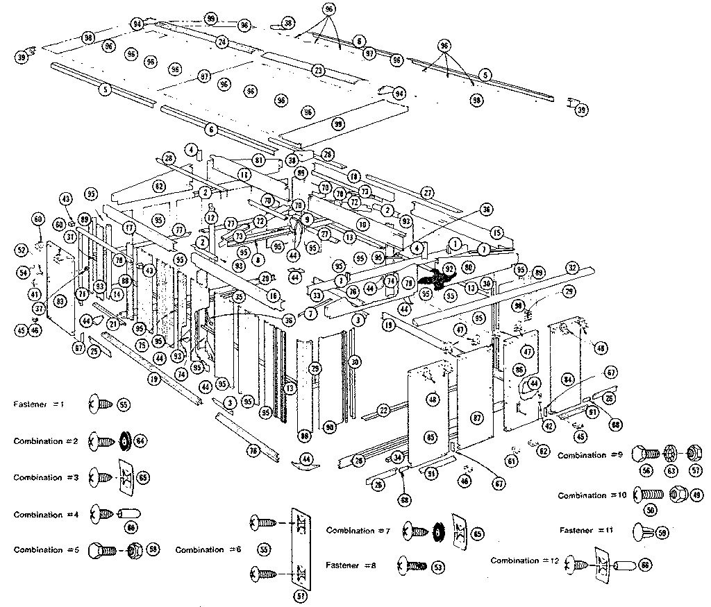 Sears 69660659 replacement parts diagram