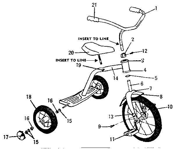 Sears 512870190 replacement parts diagram