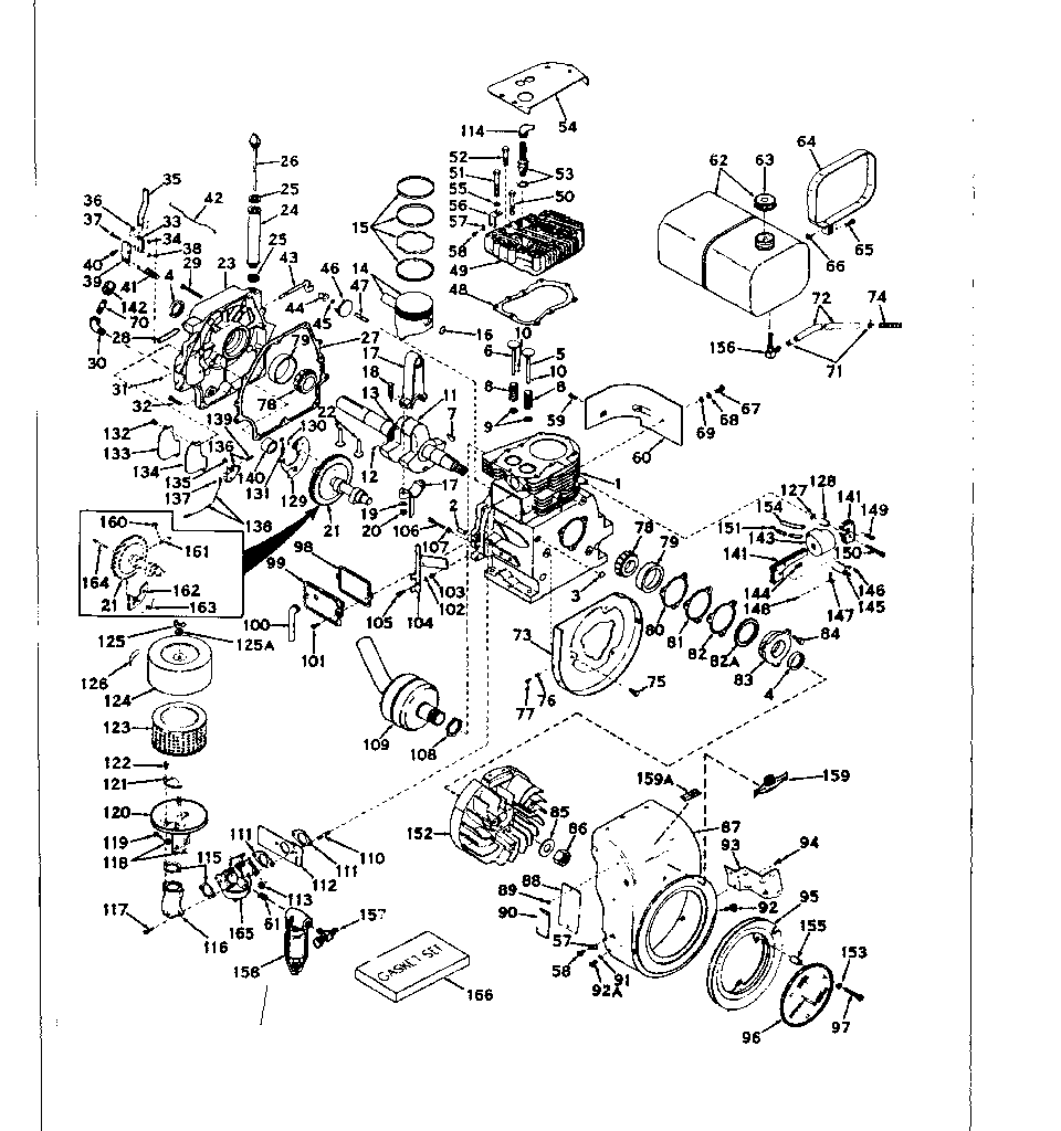 Craftsman 91799420 basic engine diagram