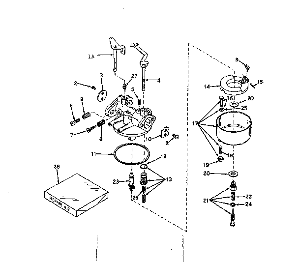 Craftsman 91799420 carburetor no. 631251 diagram