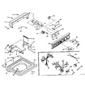 Kenmore 1106604451 top and console assembly diagram