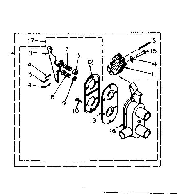 Kenmore 1106604401 two way valve assembly diagram