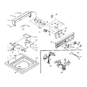Kenmore 1106605500 top and console assembly diagram