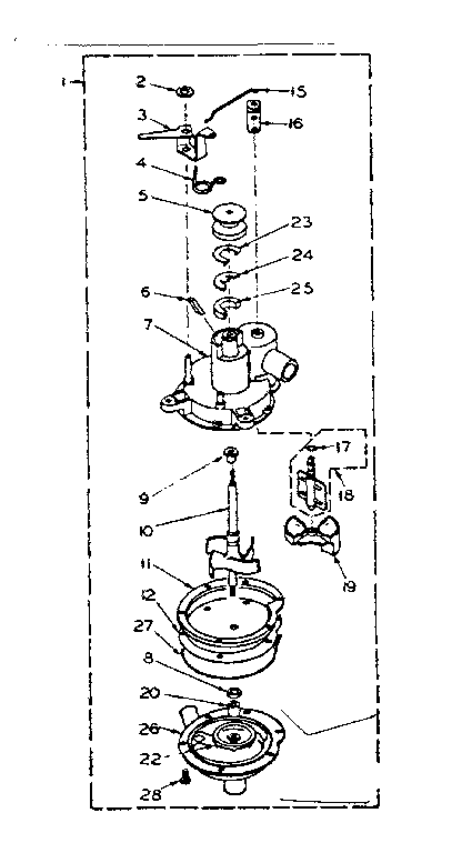 Kenmore 1106604651 pump assembly diagram