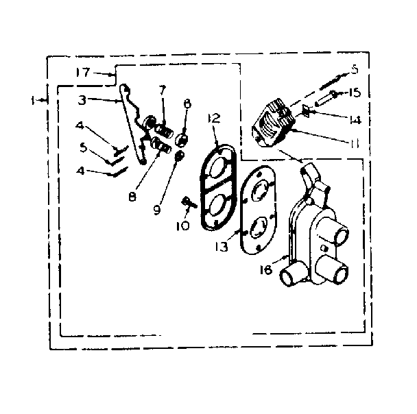 Kenmore 1106604651 two way valve assembly diagram