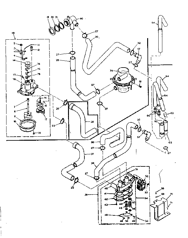 Kenmore 1106605750 water system diagram