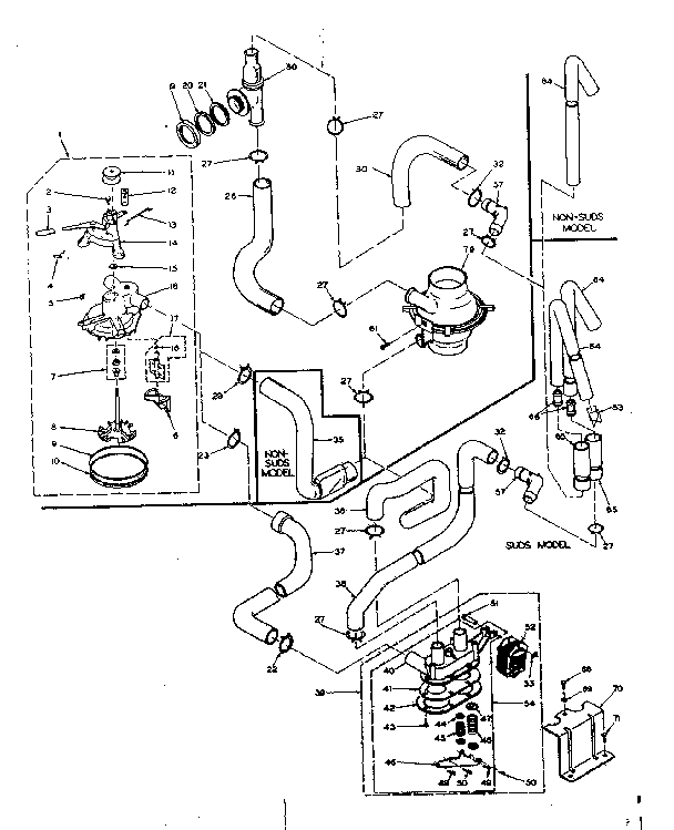 Kenmore 1106605754 water system diagram