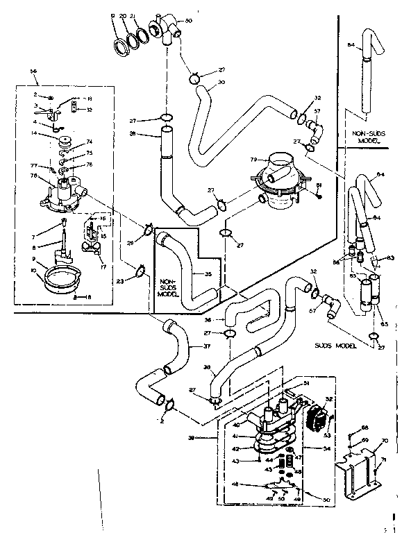 Kenmore 1106605800 water system diagram