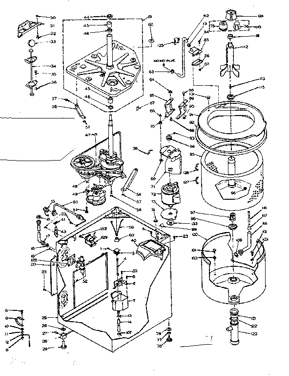Kenmore 1106604950 machine sub-assembly diagram