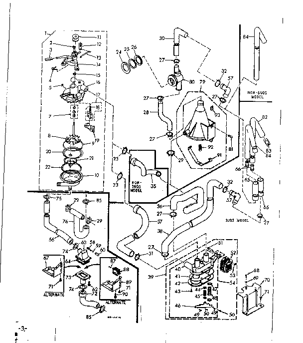 Kenmore 1106605903 water system diagram