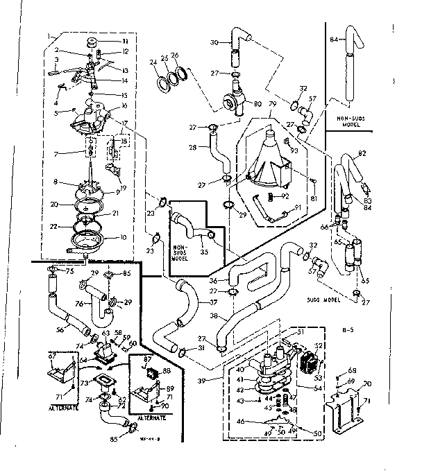 Kenmore 1106605910 water system diagram