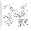 Kenmore 1106605961 top and console assembly diagram