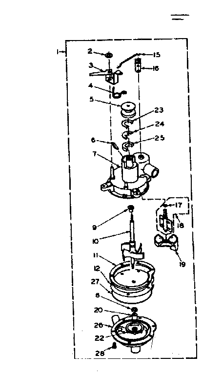 Kenmore 1106614101 pump assembly diagram