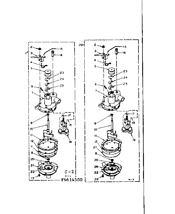 Kenmore 1106614500 pump assembly diagram